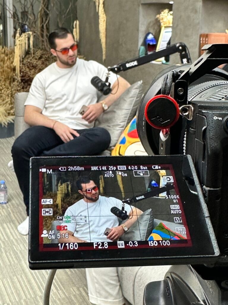 podcast shooting in tamseel prduction house