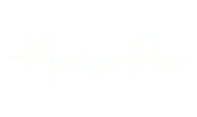 signature-style logo that appears to read Marjorie Peer